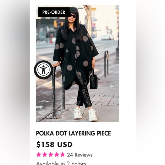 Kate Hewko Polka Dot Layering piece - Picture 2 of 3